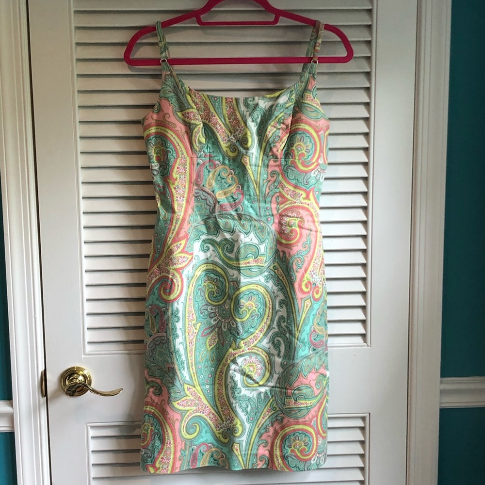 Carmen Marc Valvo Paisley Mini Dress